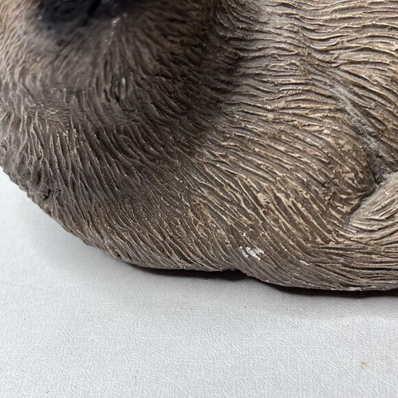 Vintage 1981 Sandicast By Sandra Brue Brown Harp Seal Pup Sculpture Figurine 7" - Picture 5 of 16